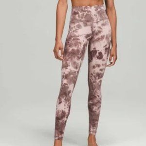 lululemon Align 28” High-rise Diamond Dye Mink Bery Lunar Rock Pant-Size 12